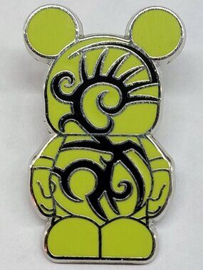 DISNEY Pin Trading ~ Vinylmation Jr. ~ Tribal Design on Lime Green ~ 2012 ~ P27
